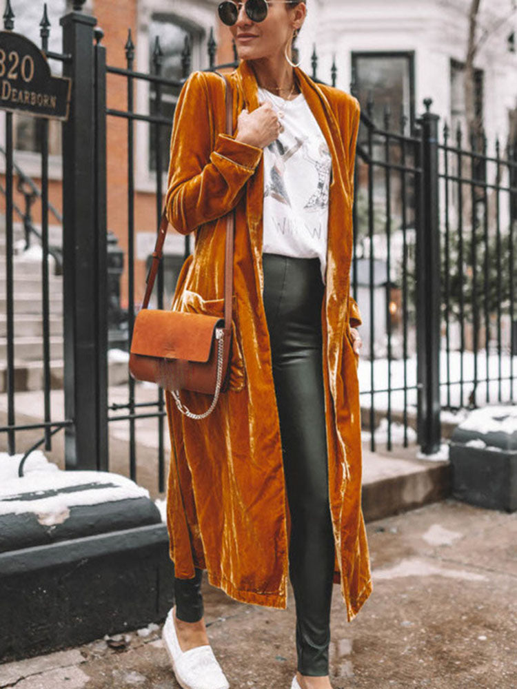 Damjacka Kimono i Mjuk Sammet – Elegant och Avslappnad Passform-2
