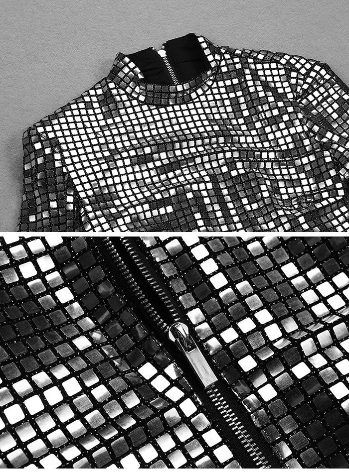 Damklänning Mini Elegant Polyester-3