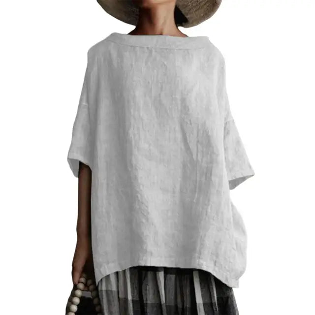 Variant image for Kvinnors Skjorta Enkel Design 100% Bomull-5