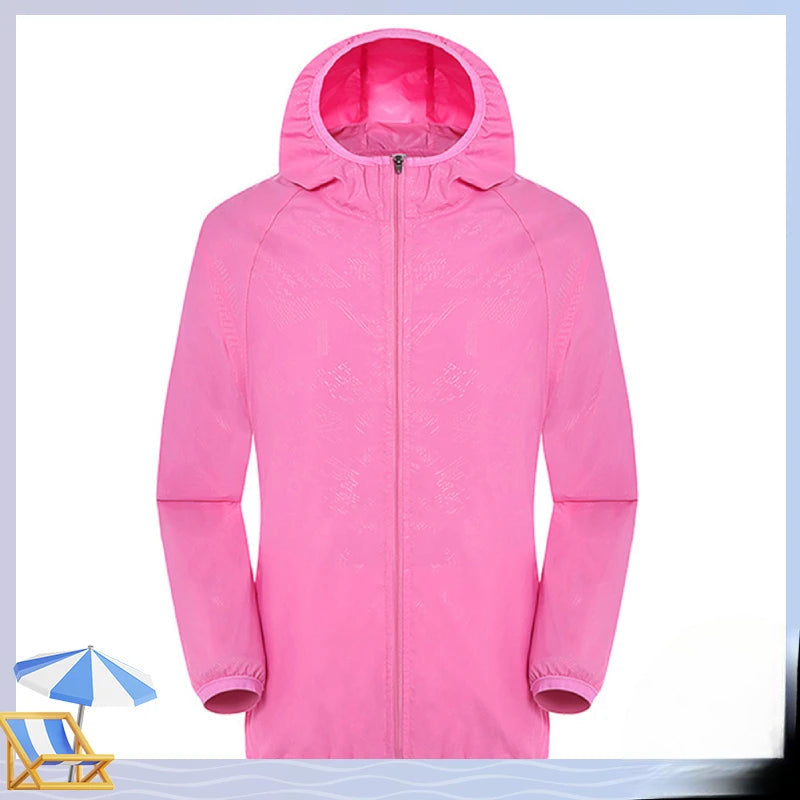 Variant image for Unisex Regnjacka Vindtät Vattentät Polyester Med Justerbar Huva-22