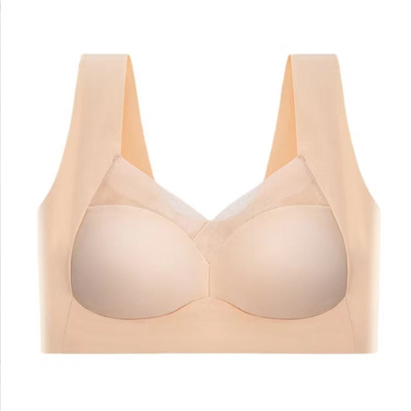 Dam Push Up Behå Sömlös Nylon för Komfort och Stöd-6