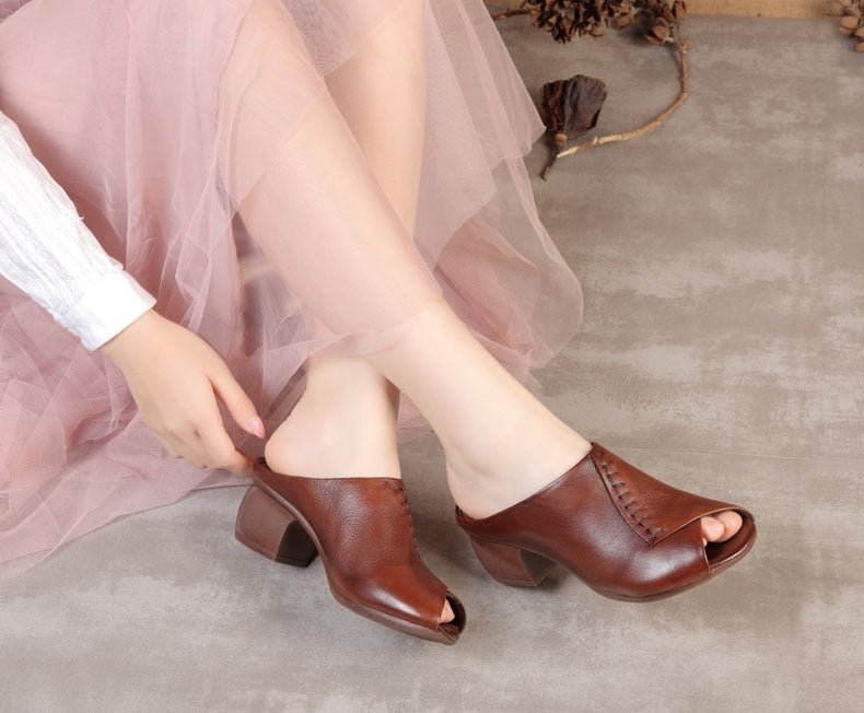 Kvinnors Sandaler Låg Klack Syntetmaterial-5