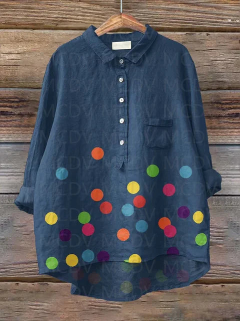 Variant image for Vit Dam Blus Elegant Lätt Polyester-9
