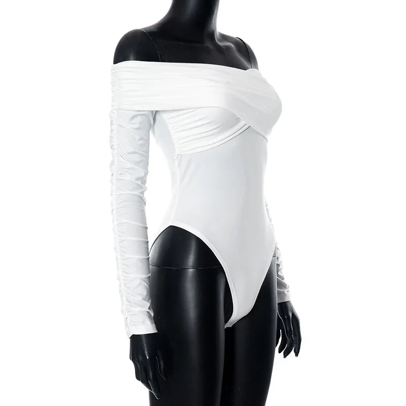 Dam Bodysuit Enkel Stil Polyester Spandex-6