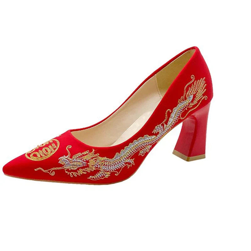 Variant image for Dam Slingback Pumps Broderad PU Gummi-8