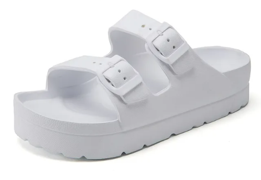 Sandaler Dam Plattform i Syntetiskt Läder – Chic Design för Sommar och Avslappnade Tillfällen, Storlek 36-41 3