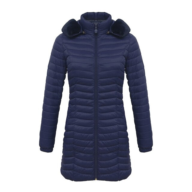 Variant image for Herrparka med Päls Huva Polyester Elegant Vinterjacka-6