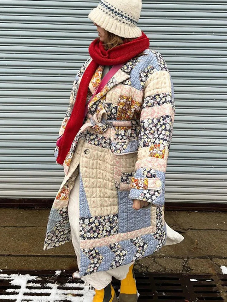 Damjacka Lång Isolerad Polyester för Kalla Dagar-2