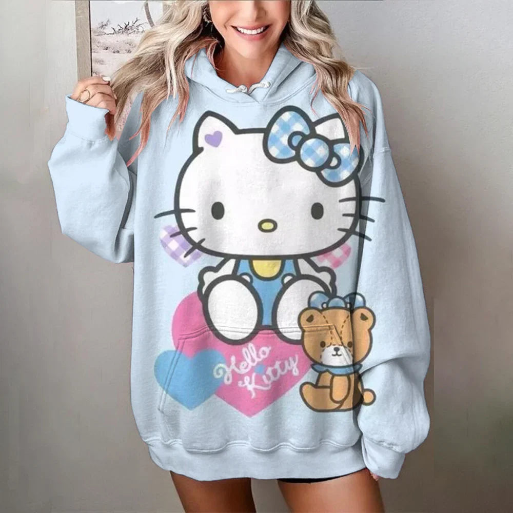 Variant image for Lång Hoodie Dam Mysig Design Högkvalitativt Material-36