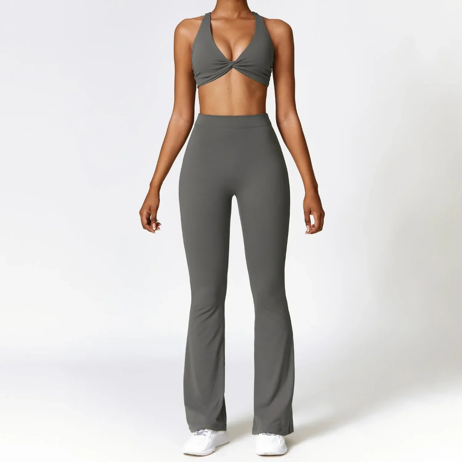 Dam Byxor Med Resår I Midjan Snygga Andningsbara Nylon Spandex-6