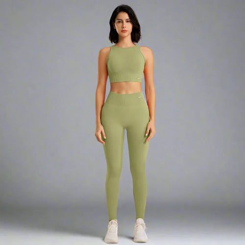 Dam Leggingsset Yoga Flexibel Andningsbart Material-1