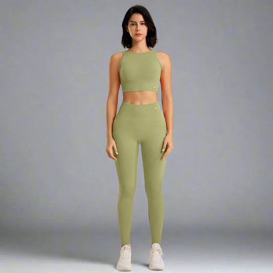 Dam Leggingsset Yoga Flexibel Andningsbart Material-1