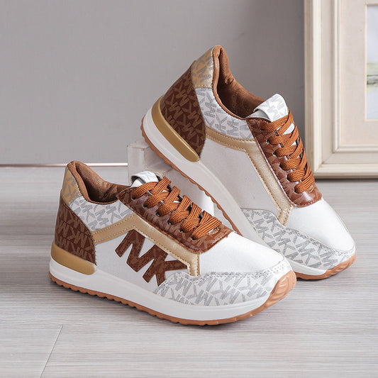 Kvinnors Sneakers Sportig Design Mocka Syntetiska Detaljer-1