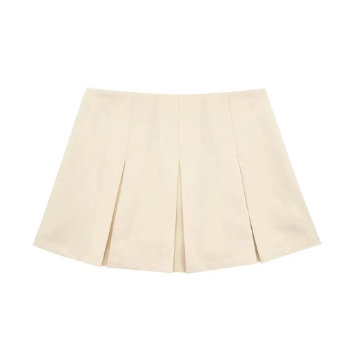 Dam Minikjol Hög Midja Lätt Polyester-1