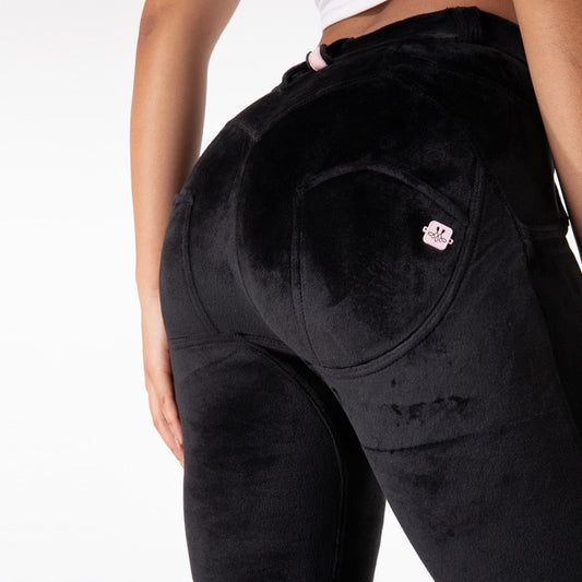Dam Byxor Mjuka Stickade i Bomull och Spandex-1