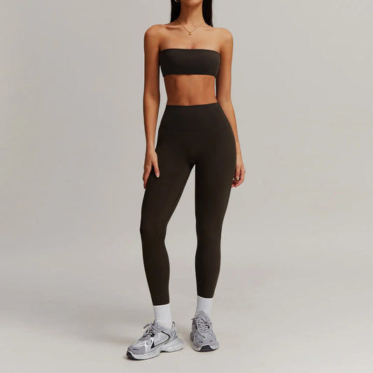 Damleggings Set Ărmlös Nylon för TrĂ€ning och Vardagsbruk-1