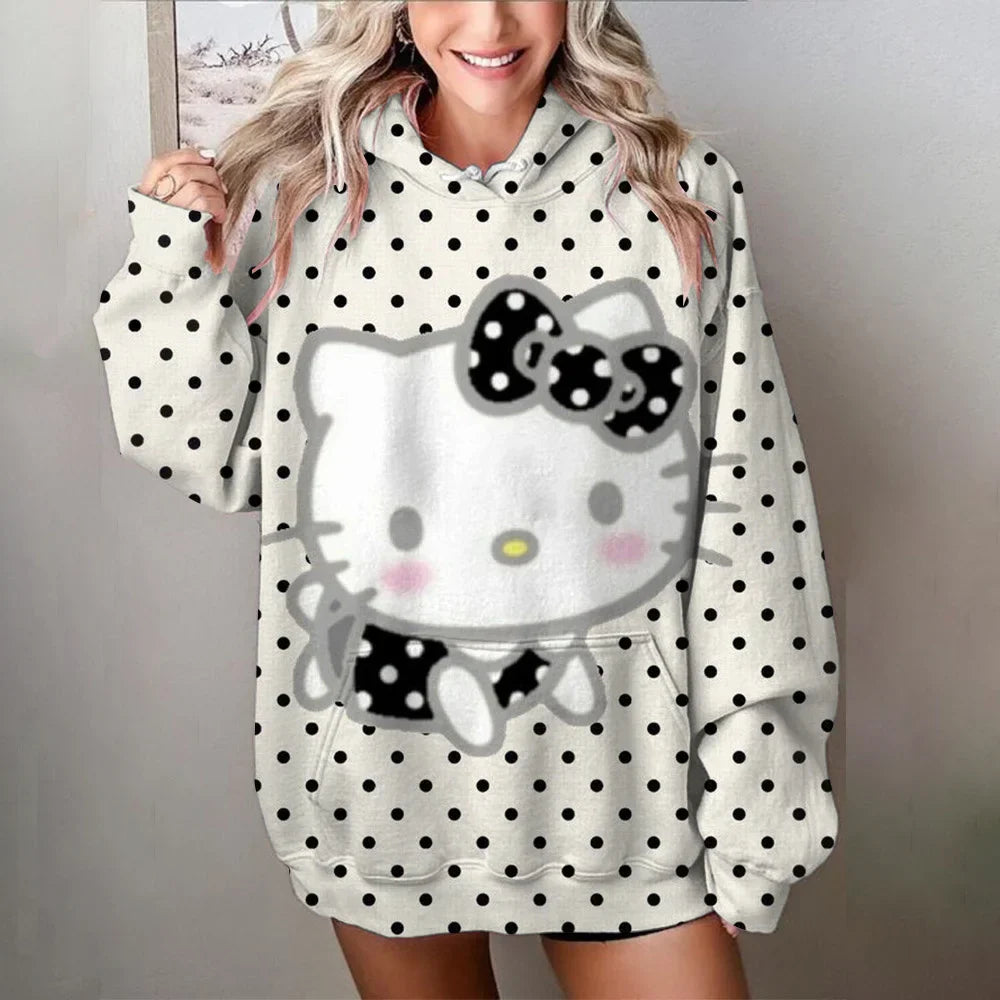 Variant image for Lång Hoodie Dam Mysig Design Högkvalitativt Material-78