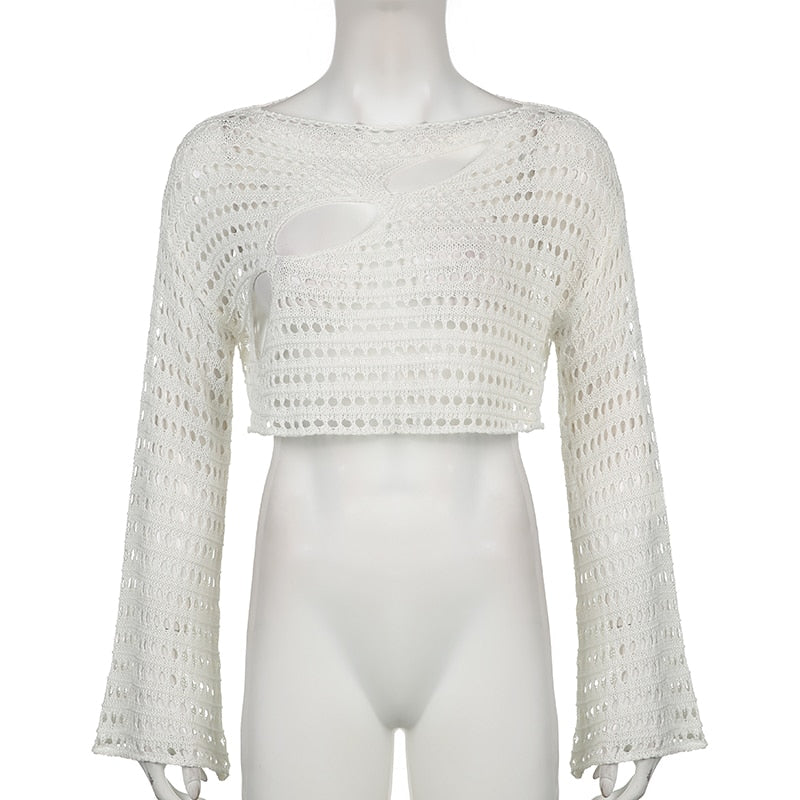 Dam Topp Långärmad Lätt Polyester Löst Sittande-2