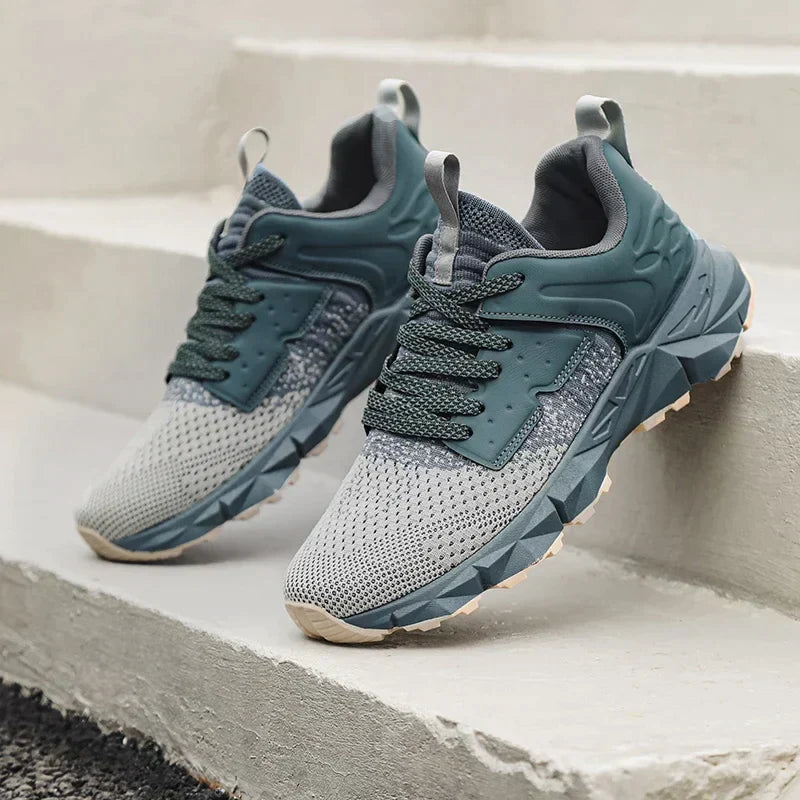 Herr Sneakers Lätta Stickat Material för Träning och Vardag-2