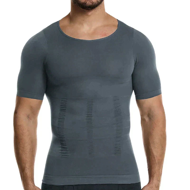 Sömlös Träningströja Herr i Andningsaktivt Material – Flexibel Fitness T-shirt för Optimal Rörelsefrihet 3