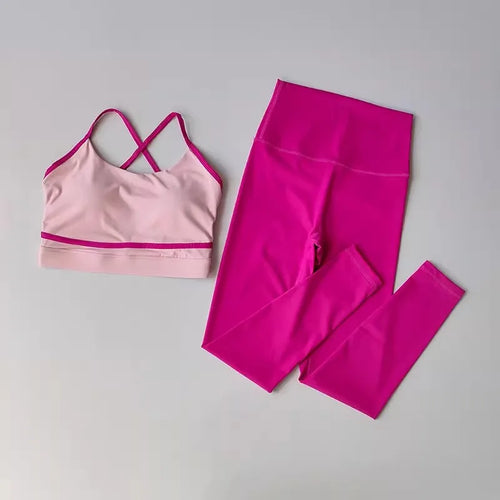 Dam Leggingsset Ärmlös Nylon Spandex-1