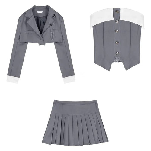 Dam A-Line Kjolset Elegant Polyester-1