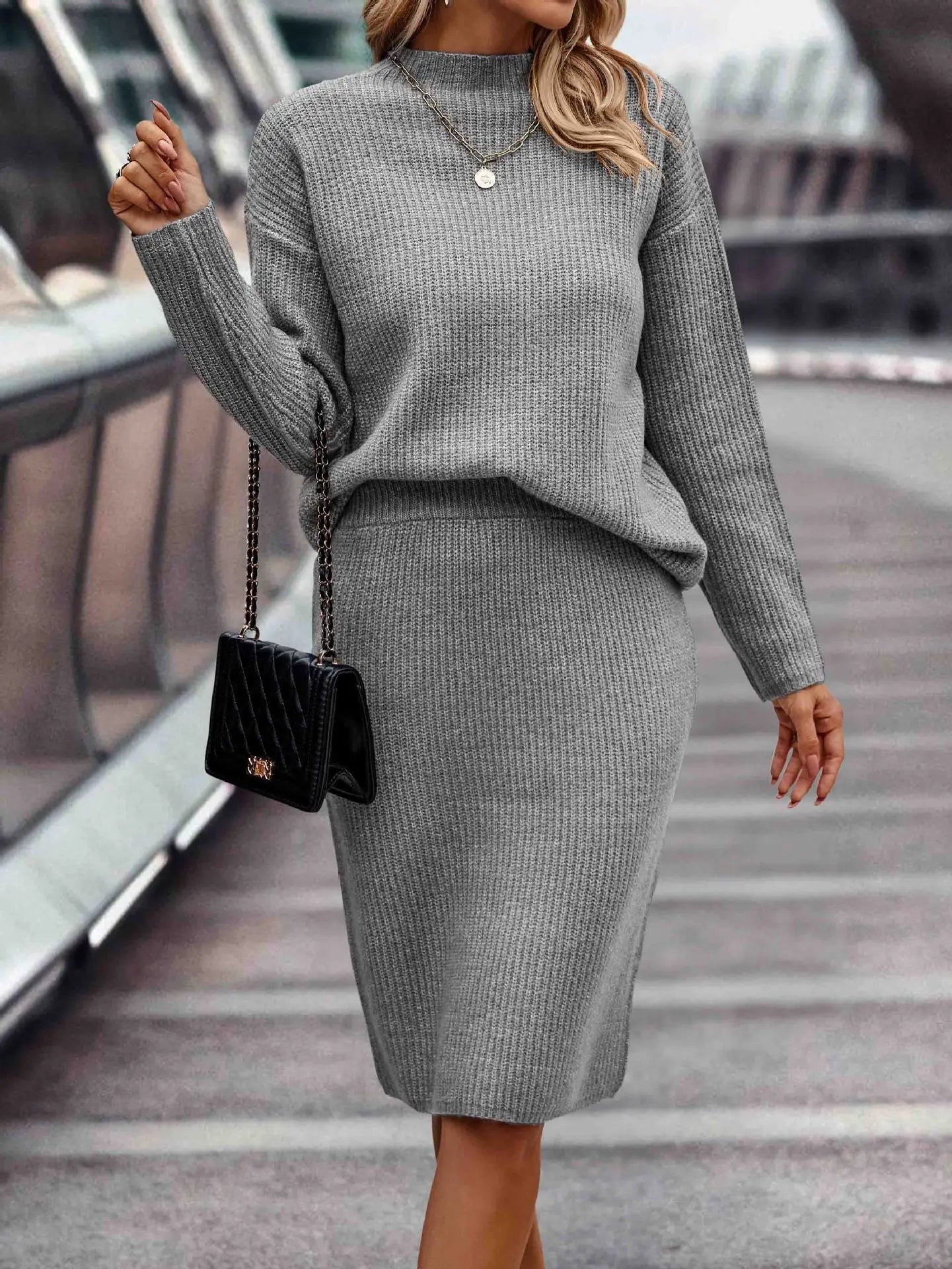 Variant image for Dam Lång Kjol Modern Linne Elegant Design-43