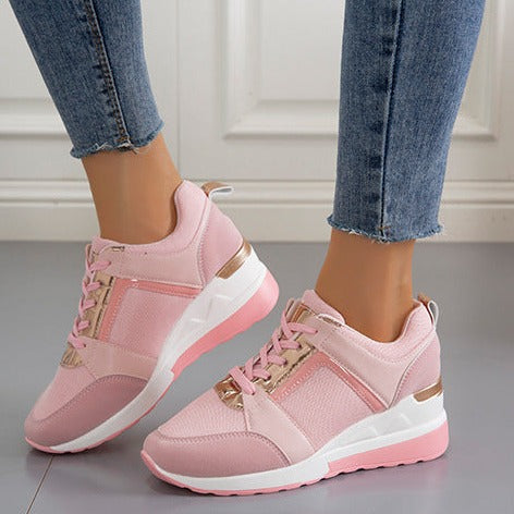 Dam Sneakers Elegant Textil med Gummisulor-3