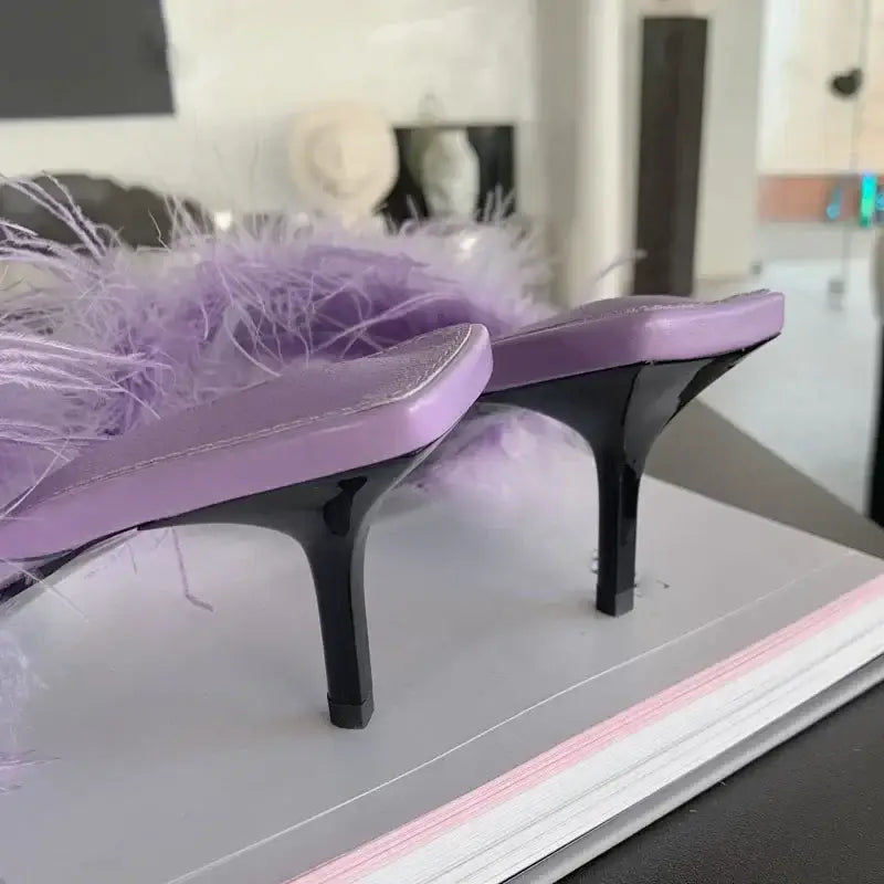 Dam Mules Skor Enkel Design Gummi PU-2