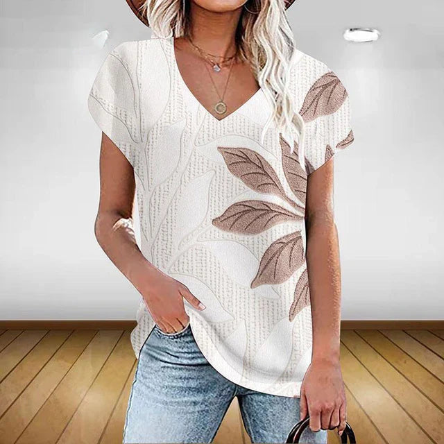 Variant image for Vit Dam Blus Lätt Bomull Elegant Stil-36