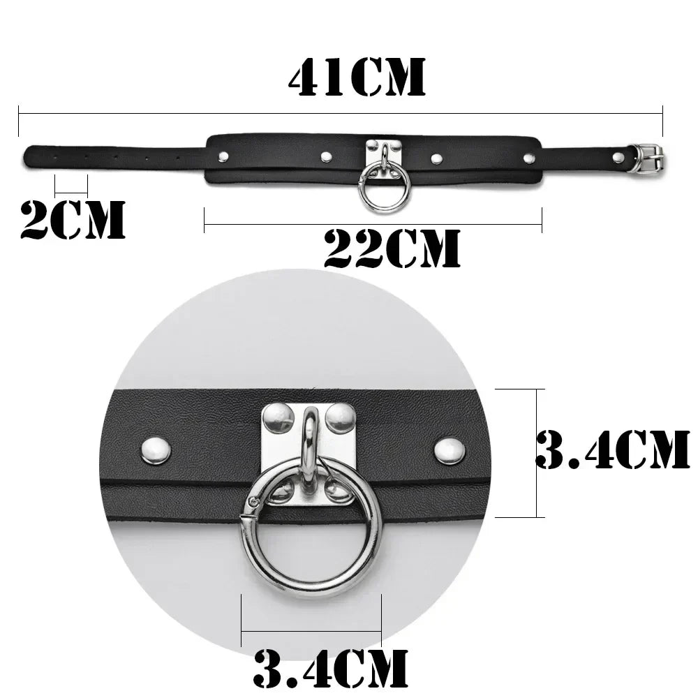 Dam Chokerhalsband Rund Design Zinklegering-6