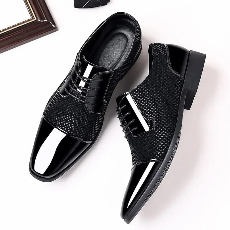 Mäns Oxfords Snörskor Veganläder-3