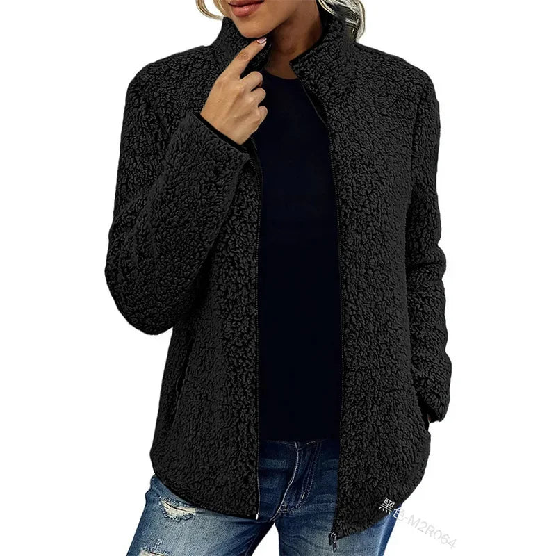 Variant image for Dam Fleecejacka Modern Vinterdesign Mjuk Fleece-6