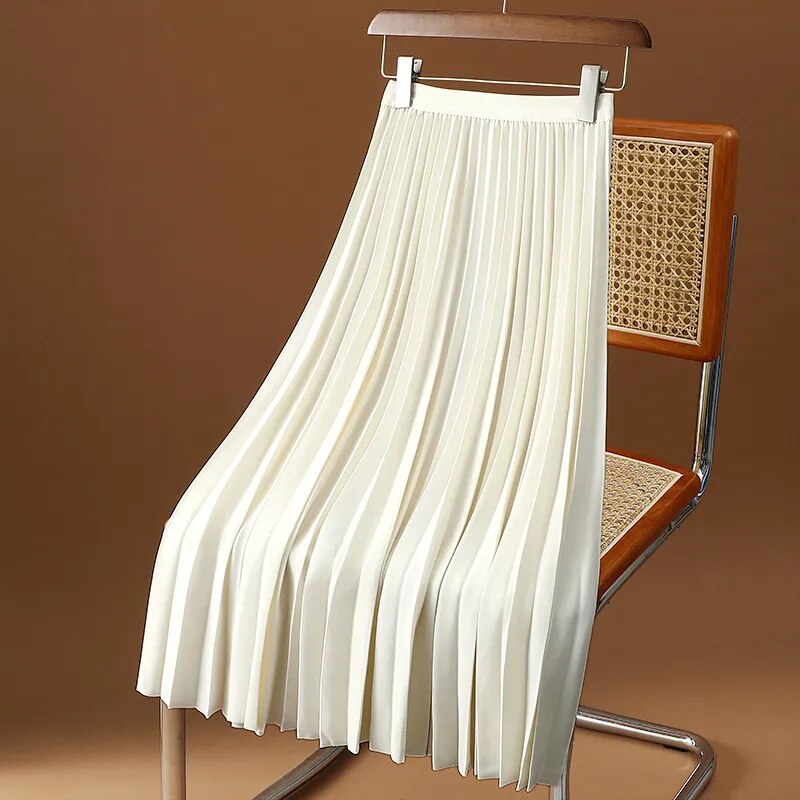 Variant image for Dam A-Linje Kjol Veckad Bomull Casual-1