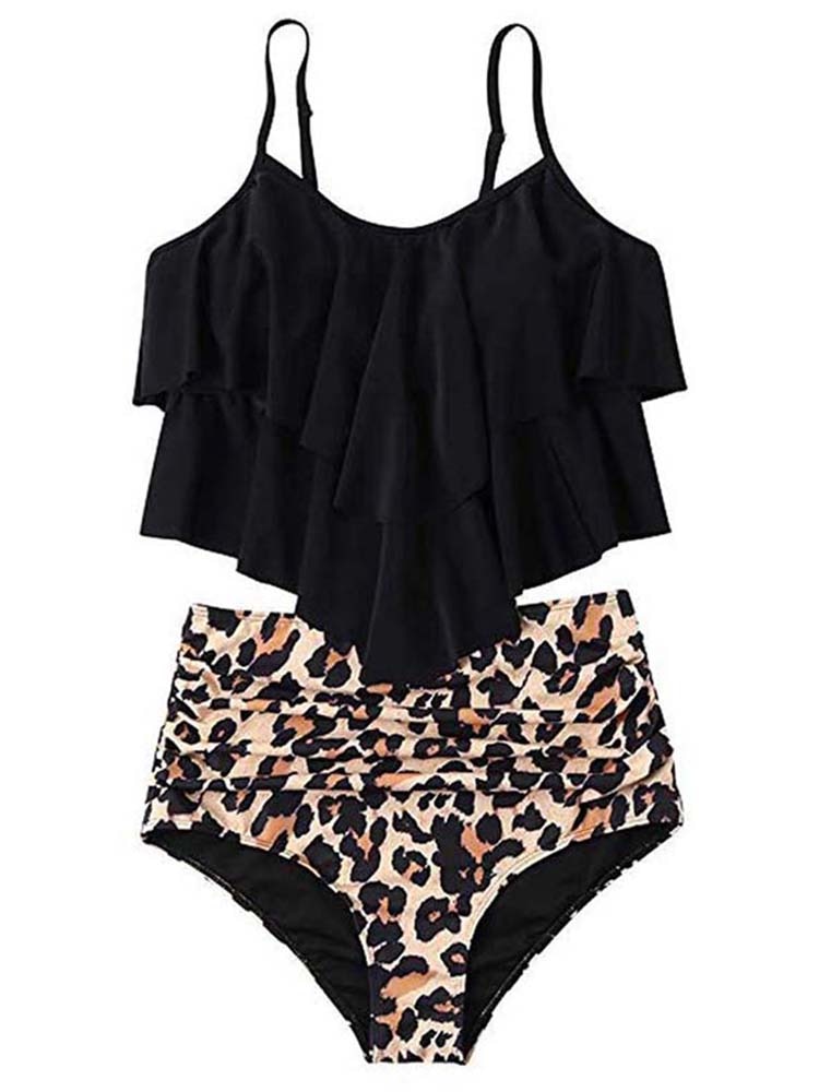 Dam Hög Midja Bikini Vattenavvisande Material 1