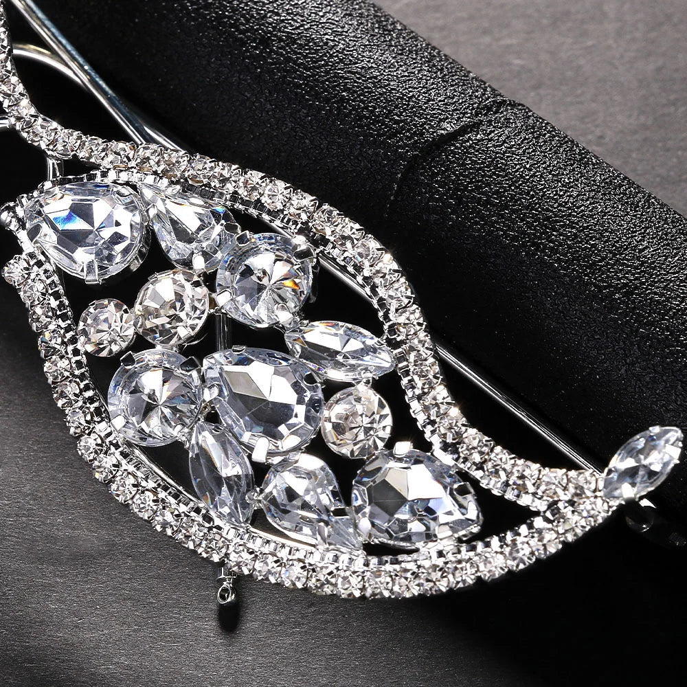 Unisex Huvudtillbehör Geometrisk Design Metall med Strass-3
