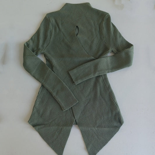 Dam Blus Monokrom Polyester För Vardagsbruk och Fest-1