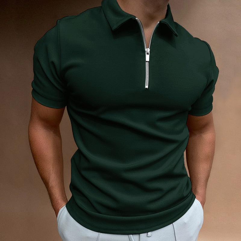 Variant image for Herr Zip-Polo Trendig Polyester-25