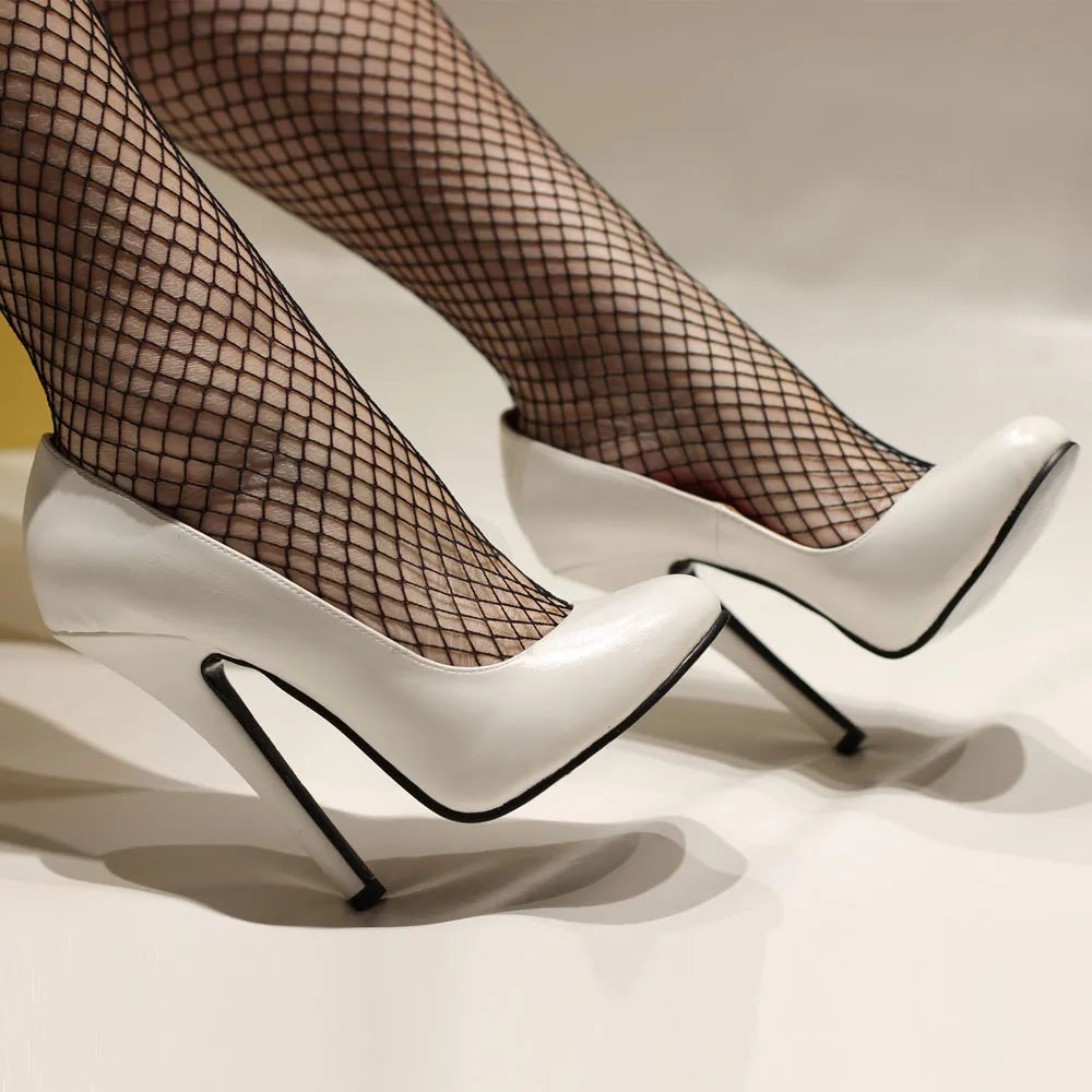 Dam Stilettos Hög Klack PU-material 8 cm-2