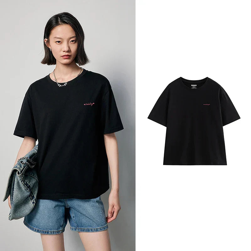 Dam T Shirtklänning med Tryck i Mjuk Bomull-5