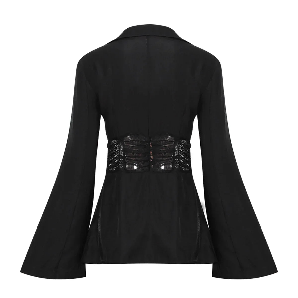 Dam Skjorta Patchwork Bomull Polyester Lång Ärmar-6