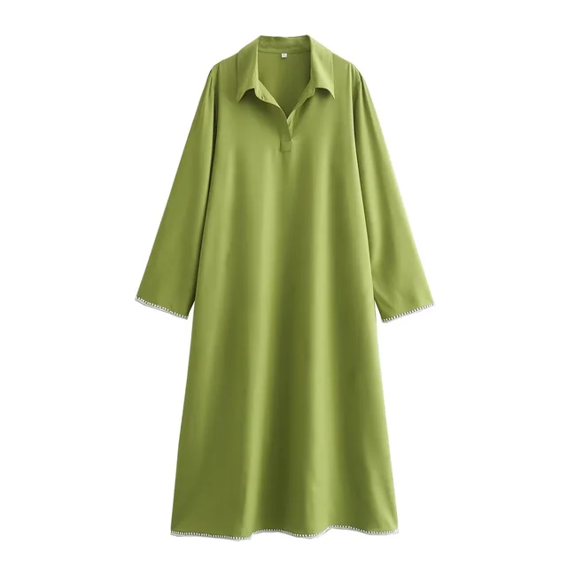 Variant image for Långklänning Dam Lös Passform Polyester för Fest och Avslappnade Tillfällen-15
