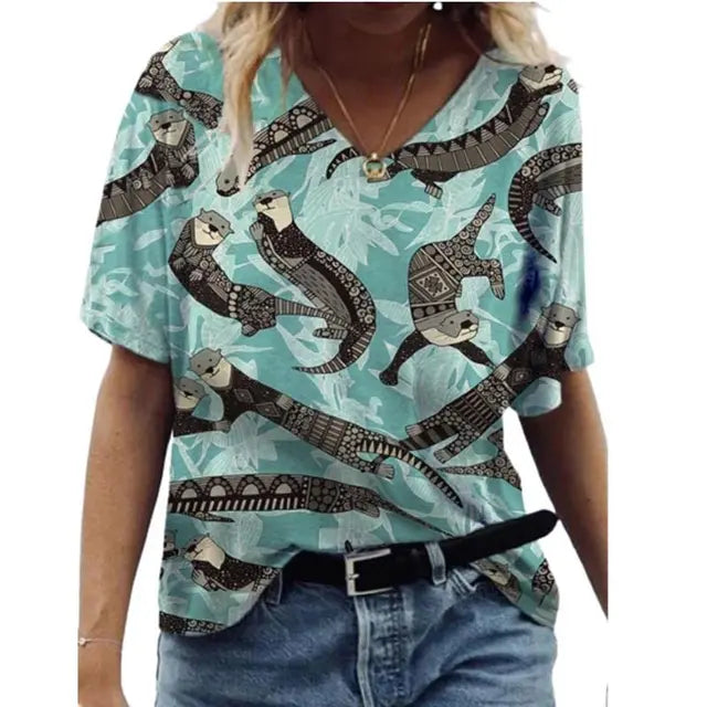 Variant image for Dam Kort Klänning Bohemisk Stil 100% Bomull-72