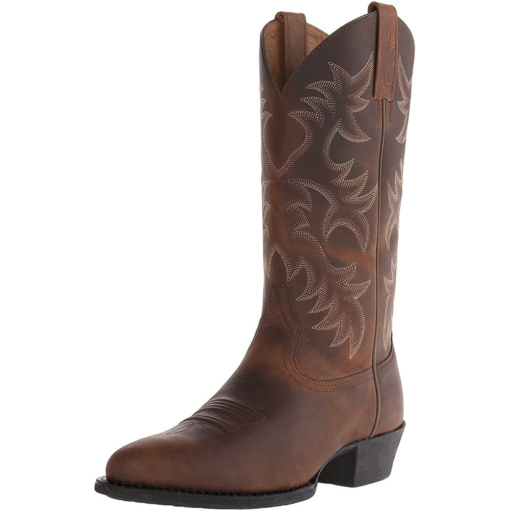 Dam Mid-Calf Stövlar Geometrisk Design Vattenavvisande PU-2