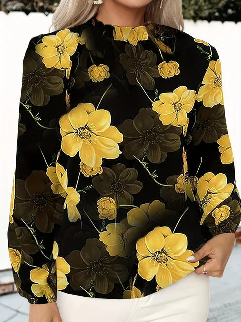 Kvinnors Skjorta Lätt Bomull Elegant Design 1