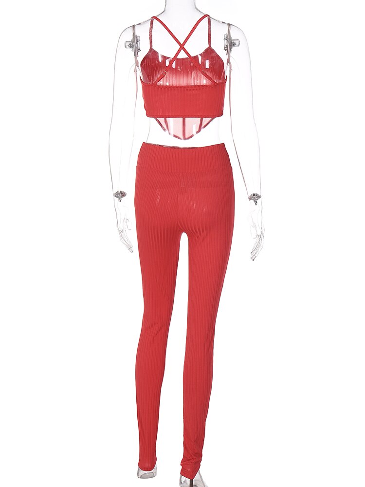 Dam Byxdress Spaghettiärmar Polyester Lätt-4