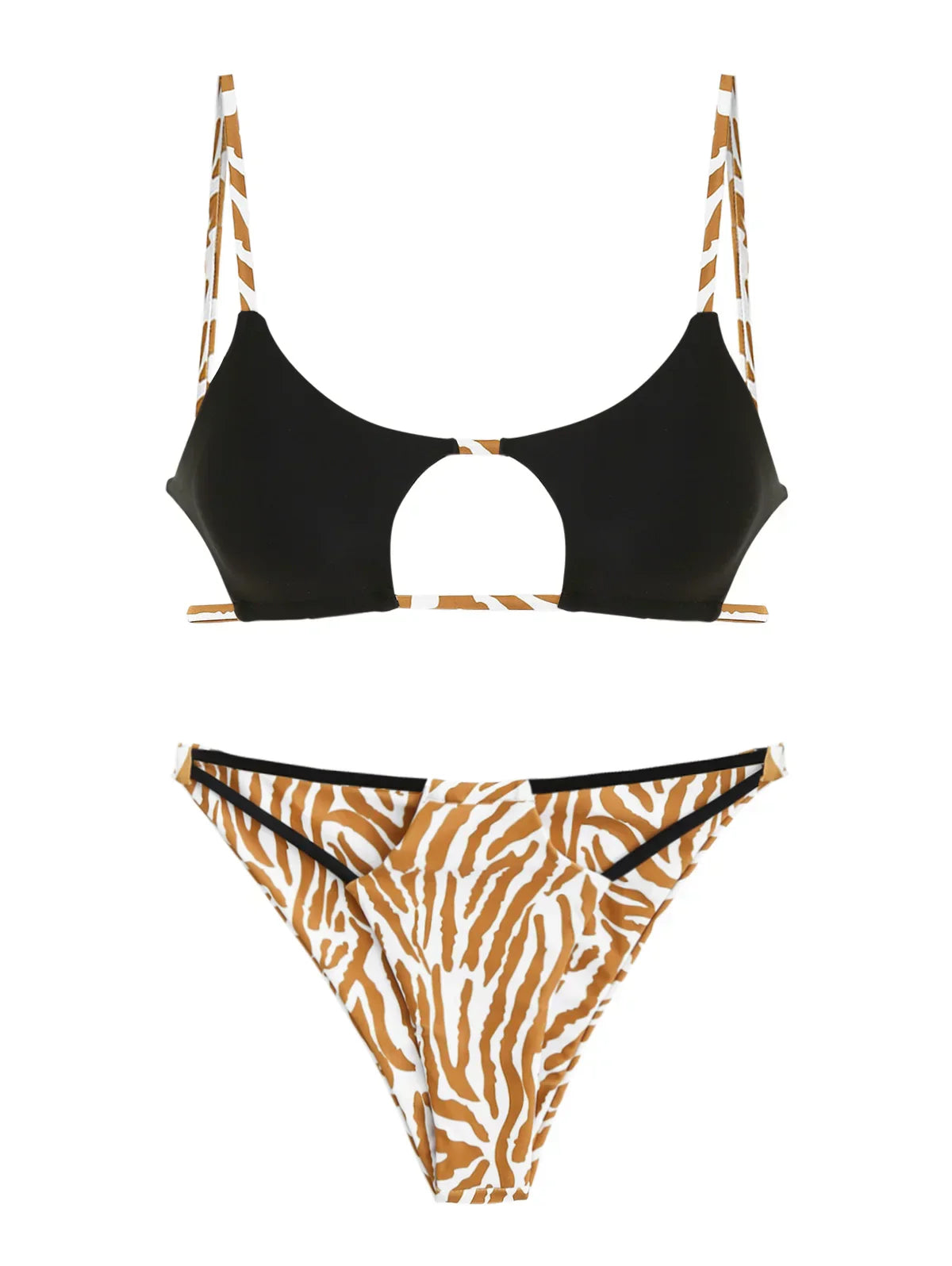 Festtoppar Dam Leopardmönstrad Normal Passform Polyester 5