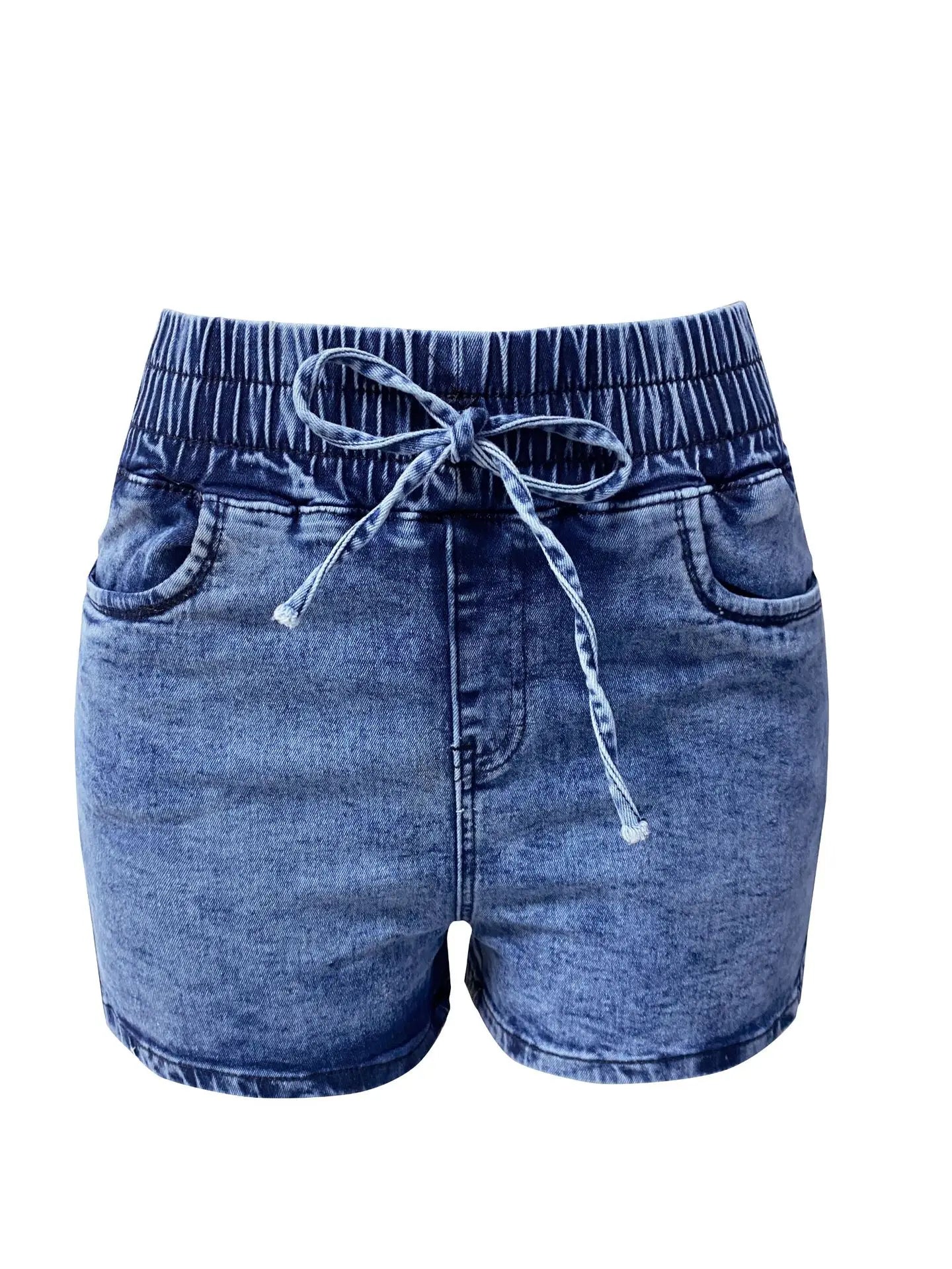 Damshorts Snörning Bomull Polyester Smal Passform-5