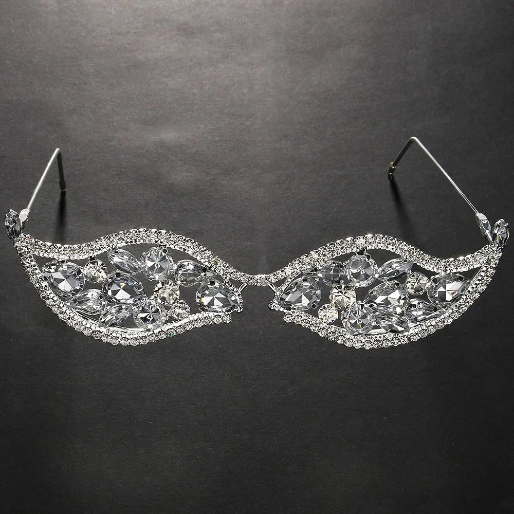 Unisex Huvudtillbehör Geometrisk Design Metall med Strass-2
