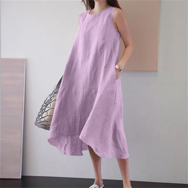 Variant image for Dam Klänning Sportig Luftig Polyester Avslappnad Passform-10